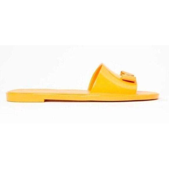 Jack Rogers Mango Patricia Bow Jelly Slide Sandals Sz 10 BNIB yellow - Picture 3 of 10